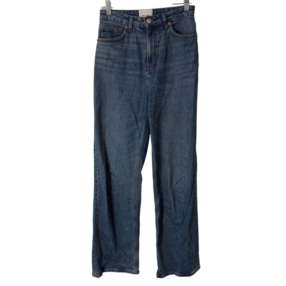 Reformation Womens Wilder High Rise Wide Leg Jeans 27 Blue Excellent Stretch